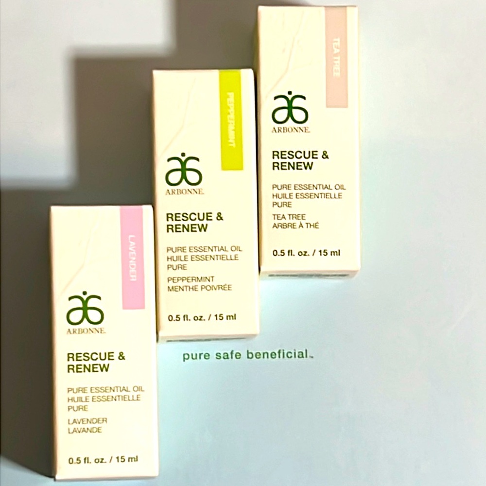 Essential oil trio - Lavender, tea tree and peppermint by Arbonne